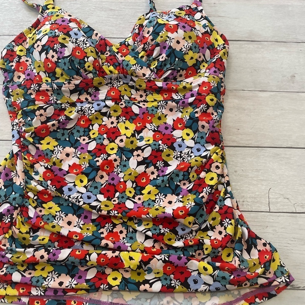 Anne Cole Women's Ditsy Floral-Print Underwire Tankini Top Swimsuit Size 32C/34B - Picture 5 of 11